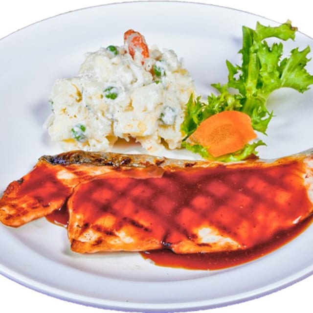 Salmon Teriyaki Combo.