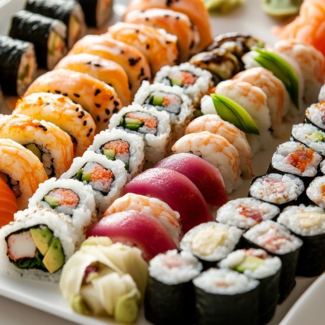 Classic Sushi Rolls Platter (C).